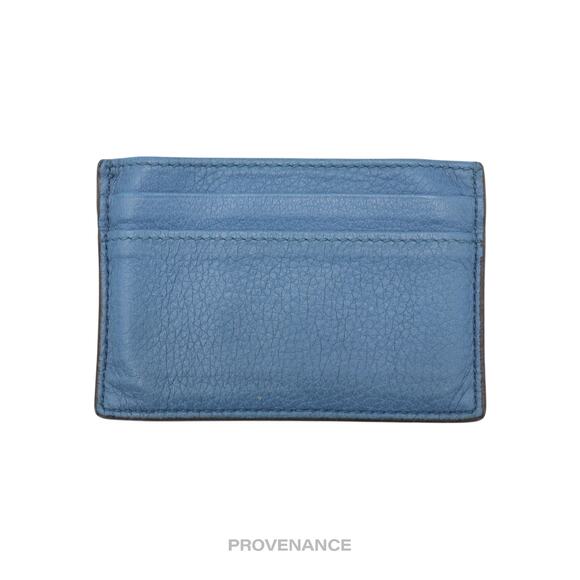 🔴 Gucci Large Logo Card Holder Wallet - Powder Blue Leather - Picture 2 of 6